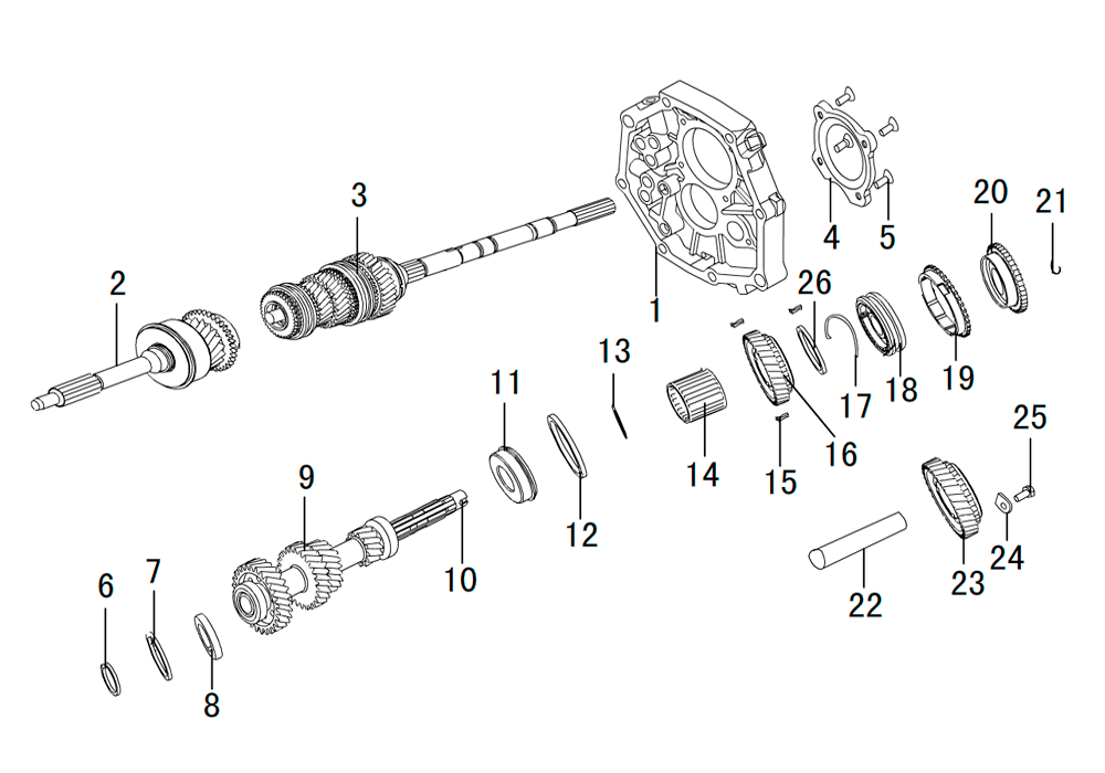 кпп 4х2 валы K80-17-7